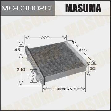 MC-C3002CL MASUMA Фильтр, воздух во внутренном пространстве (фото 2)