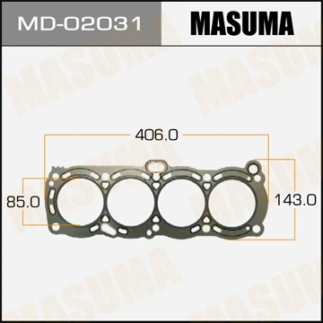 MD-02031 MASUMA Прокладка, головка цилиндра (фото 2)
