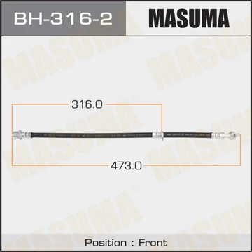 BH-316-2 MASUMA Тормозной шланг (фото 2)