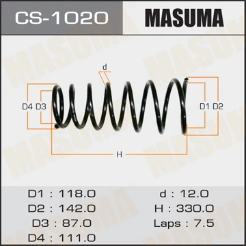 CS-1020 MASUMA Пружина ходовой части (фото 2)