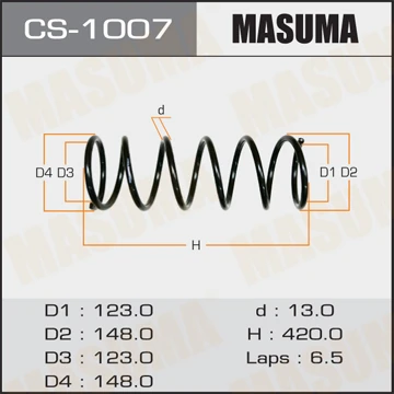 CS-1007 MASUMA Пружина ходовой части (фото 2)