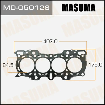 MD-05012S MASUMA Прокладка, головка цилиндра (фото 2)