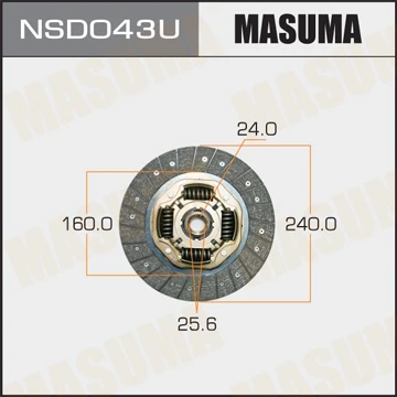 NSD043U MASUMA Диск сцепления (фото 2)