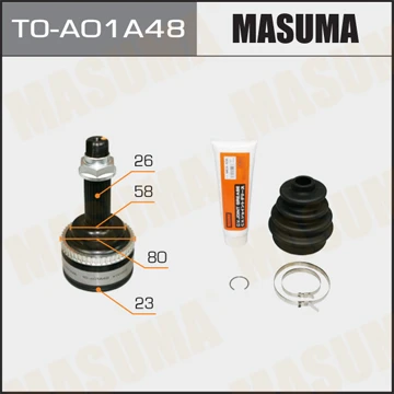 TO-A01A48 MASUMA Шарнирный комплект, приводной вал (фото 2)