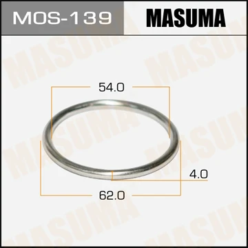 MOS-139 MASUMA Уплотнительное кольцо, труба выхлопного газа (фото 2)