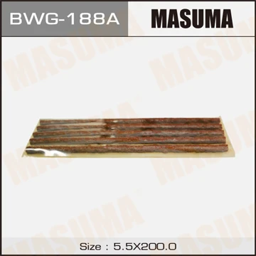 BWG-188A MASUMA К-кт жгутов для ремонта б/к шин 5 жгутов красн. на подложке 200mm (фото 2)