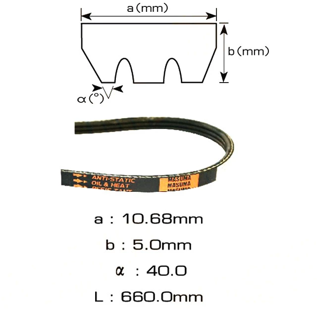 3PK-660 MASUMA Поликлиновой ремень (фото 2)