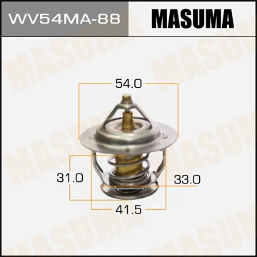 WV54MA-88 MASUMA Термостат, охлаждающая жидкость (фото 2)