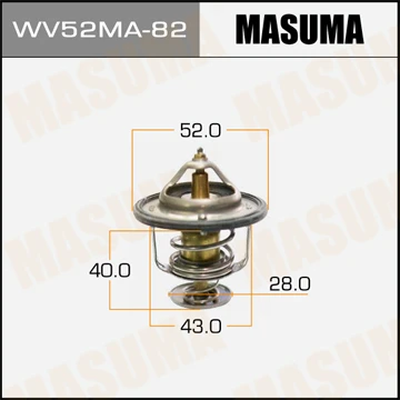 WV52MA-82 MASUMA Термостат, охлаждающая жидкость (фото 2)