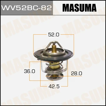 WV52BC-82 MASUMA Термостат, охлаждающая жидкость (фото 2)
