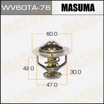 WV60TA-76 MASUMA Термостат, охлаждающая жидкость (фото 2)