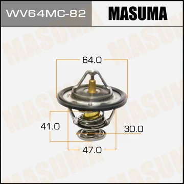 WV64MC-82 MASUMA Термостат, охлаждающая жидкость (фото 2)