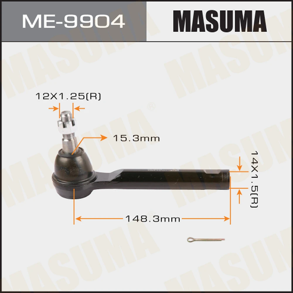 ME-9904 MASUMA Наконечник поперечной рулевой тяги (фото 2)