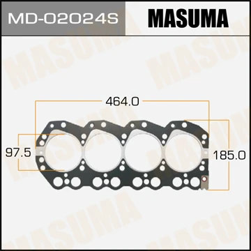 MD-02024S MASUMA Прокладка, головка цилиндра (фото 2)