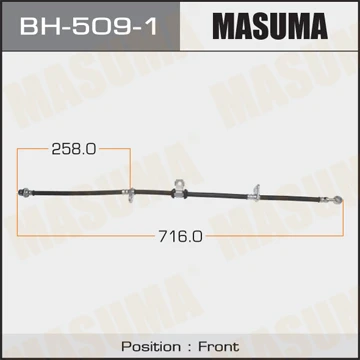 BH-509-1 MASUMA Тормозной шланг (фото 2)