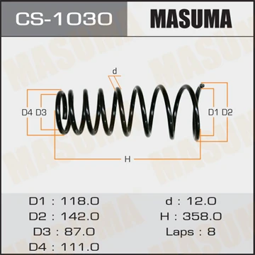 CS-1030 MASUMA Пружина ходовой части (фото 2)