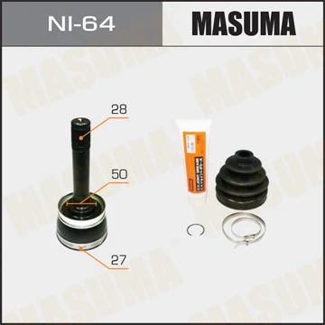 NI-64 MASUMA Шарнирный комплект, приводной вал (фото 2)