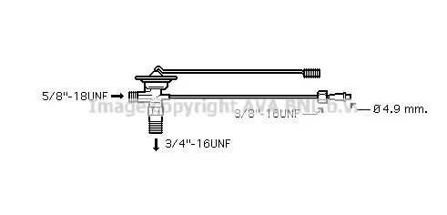 AL1025 AVA Расширительный клапан кондиционера (фото 1)