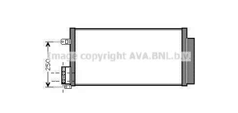 AL5116D AVA Радиатор кондиционера (фото 1)