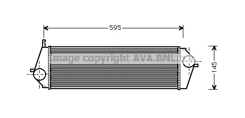 BW4193 AVA Интеркулер (радиатор интеркулера) (фото 1)