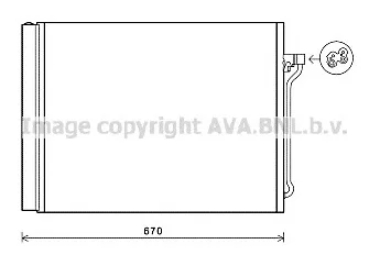 BWA5409 AVA Радиатор кондиционера (фото 1)
