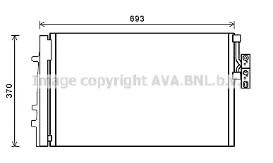 BWA5479 AVA Радиатор кондиционера (фото 1)