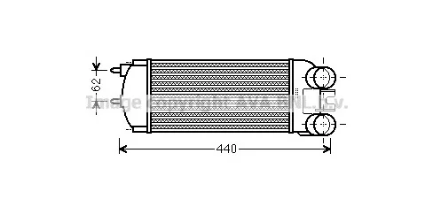 CN4269 AVA Интеркулер (радиатор интеркулера) (фото 1)