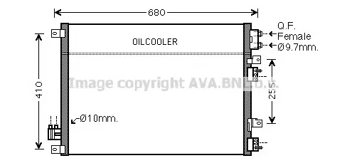 CR5093 AVA Радиатор кондиционера (фото 1)