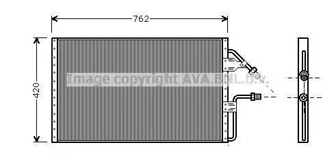 CT5012 AVA Радиатор кондиционера (фото 1)