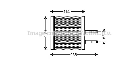 CT6042 AVA Радиатор отопителя салона (фото 1)