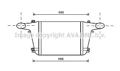DN4364 AVA Интеркулер (радиатор интеркулера) (фото 1)