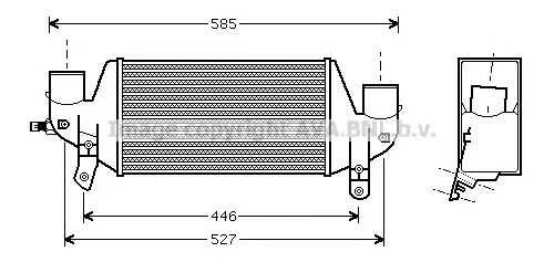 FD4313 AVA Интеркулер (радиатор интеркулера) (фото 1)