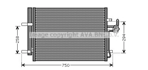 FD5428D AVA Радиатор кондиционера (фото 1)