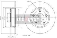 19-1801 MAXGEAR Тормозной диск (фото 3)