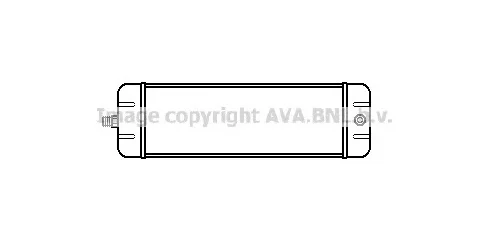 FT3124 AVA масляный радиатор двигателя (фото 1)