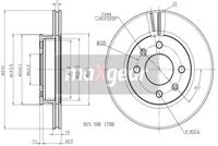 19-1862 MAXGEAR Тормозной диск (фото 2)