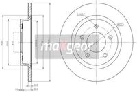 19-1206 MAXGEAR Тормозной диск (фото 3)