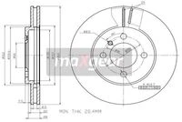 19-0691 MAXGEAR Тормозной диск (фото 3)