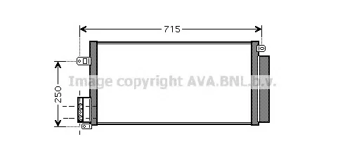 FTA5310 AVA Радиатор кондиционера (фото 1)