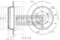 19-1855 MAXGEAR Тормозной диск (фото 3)