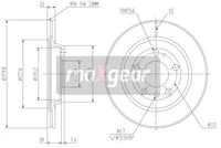 19-0758 MAXGEAR Тормозной диск (фото 3)