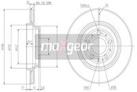 19-1839 MAXGEAR Тормозной диск (фото 1)