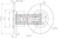 19-1268 MAXGEAR Тормозной диск (фото 3)