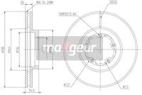 19-1047 MAXGEAR Тормозной диск (фото 2)