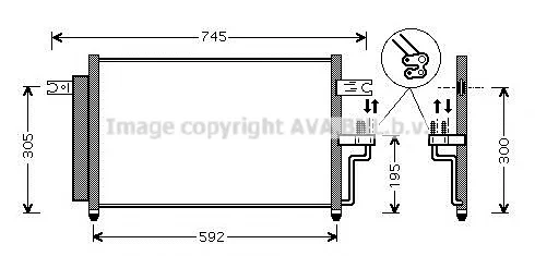 HY5082D AVA Радиатор кондиционера (фото 1)