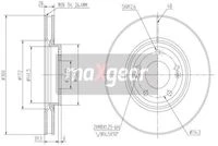 19-1863 MAXGEAR Тормозной диск (фото 3)