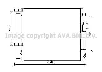 HY5343 AVA Радиатор кондиционера (фото 1)