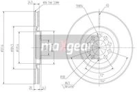 19-0974 MAXGEAR Тормозной диск (фото 3)