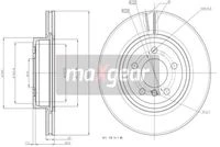 19-1841 MAXGEAR Тормозной диск (фото 3)