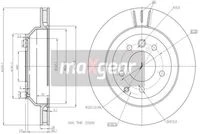 19-1833 MAXGEAR Тормозной диск (фото 1)